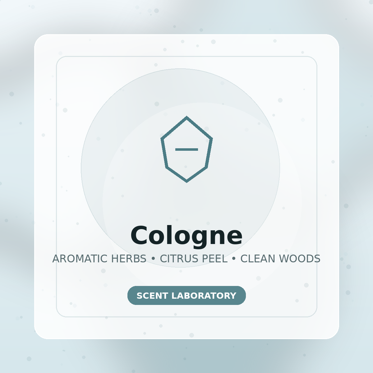 Cologne scent profile illustration