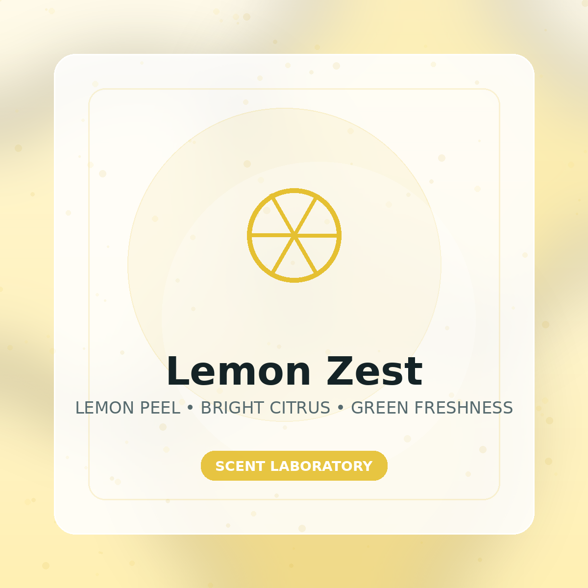 Lemon Zest scent profile illustration