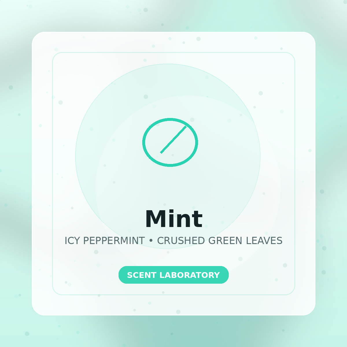 Mint scent profile illustration