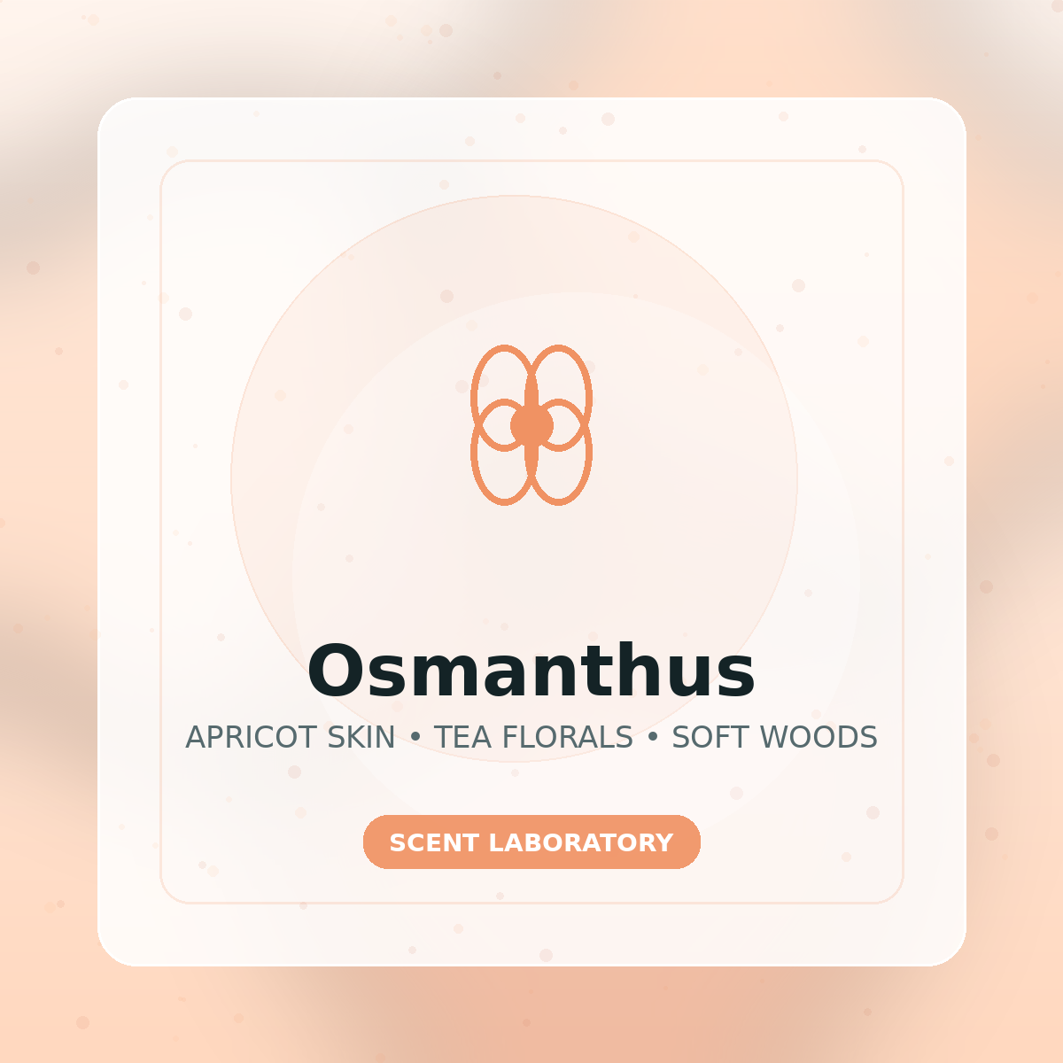 Osmanthus scent profile illustration
