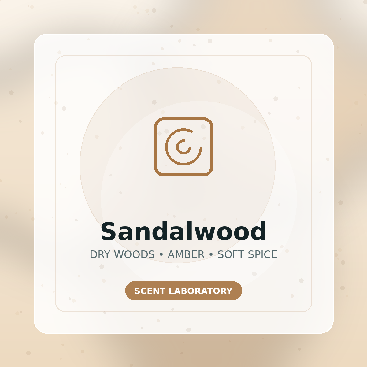 Sandalwood scent profile illustration